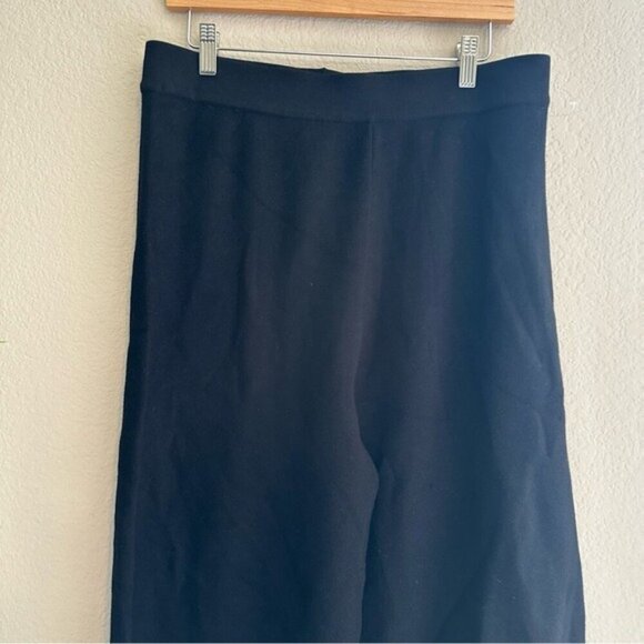 Tahari Black Ponte Pull On Wide Leg Pants Size XL NWT - Picture 4 of 9